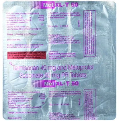 met xl t 50/40mg tablet 20's